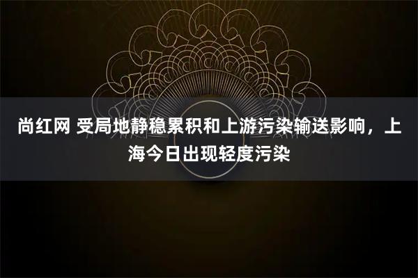 尚红网 受局地静稳累积和上游污染输送影响，上海今日出现轻度污染